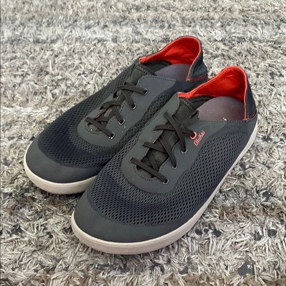 OluKai Other - OluKai gray and Red lightweight slip on no laces to tie Sneakers sz 11